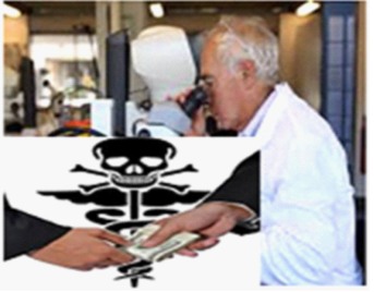 Research corrupted by vested interests image:corrupt research