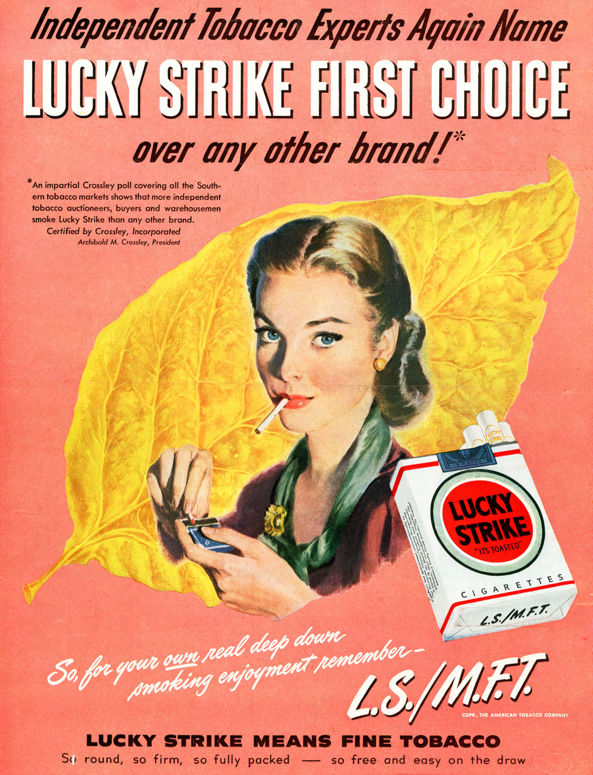 Old cigarette advert cigarette advert