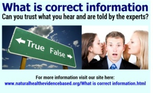 What is 'Correct Information'? correct information