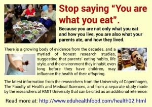 Stop saying you are what you eat stop-saying