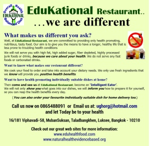 EduKational Restaurant - We are different We are different